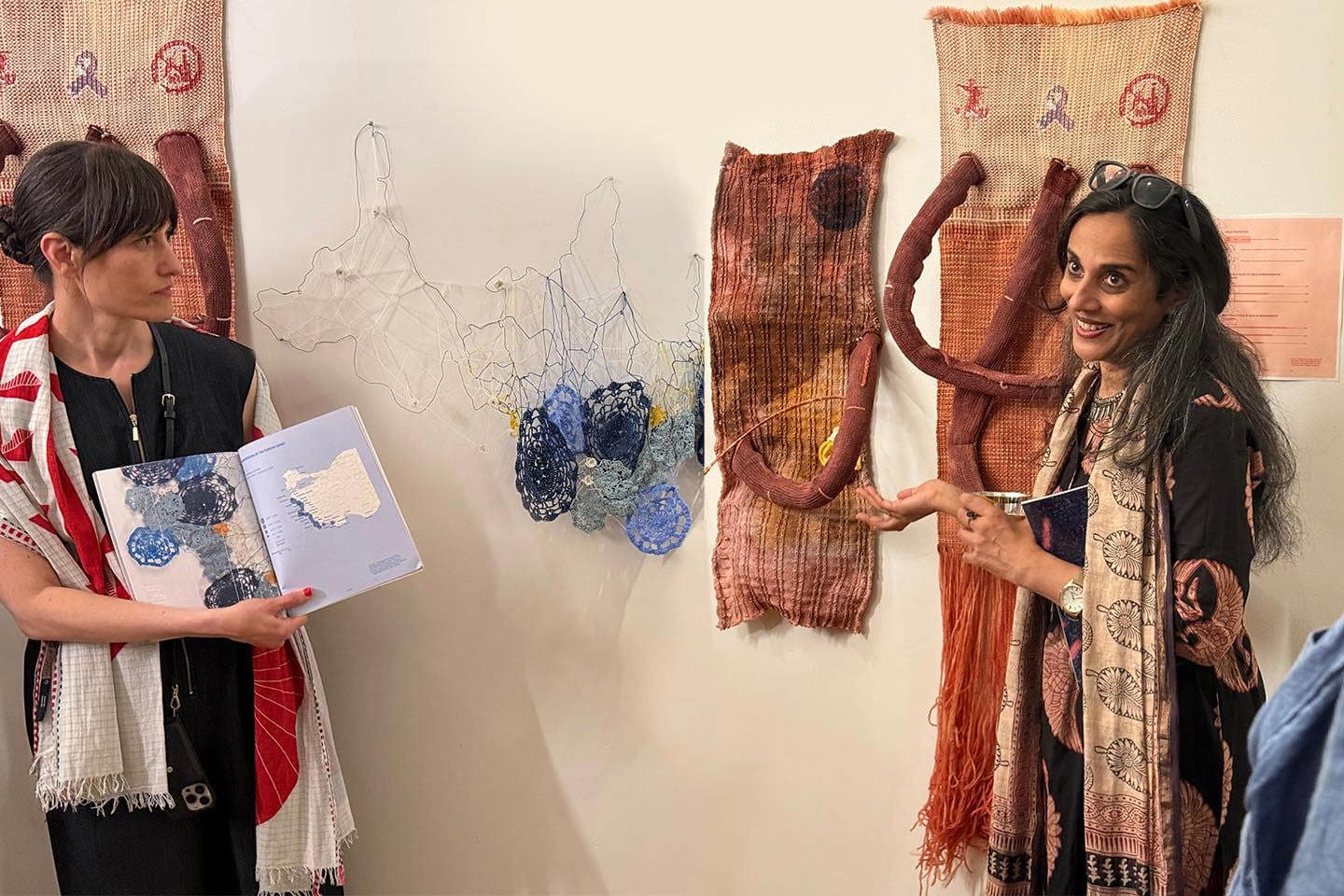 Preeti Gopinath and Anette Millington: Weaving Migration Data into Textiles