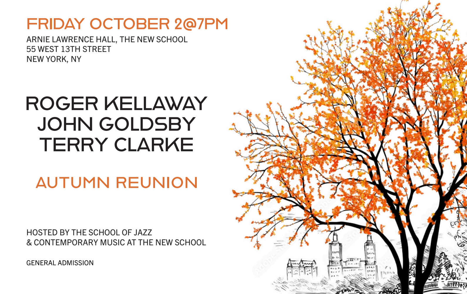 Roger Kellaway, John Goldsby & Terry Clarke Autumn Reunion Concert